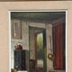 Original Swedish Oil on Canvas – 'Kitchen II' by Osvald Rasmussen – Signed – Vintage and Framed – 41 × 37 cm (16.1" × 14.6")