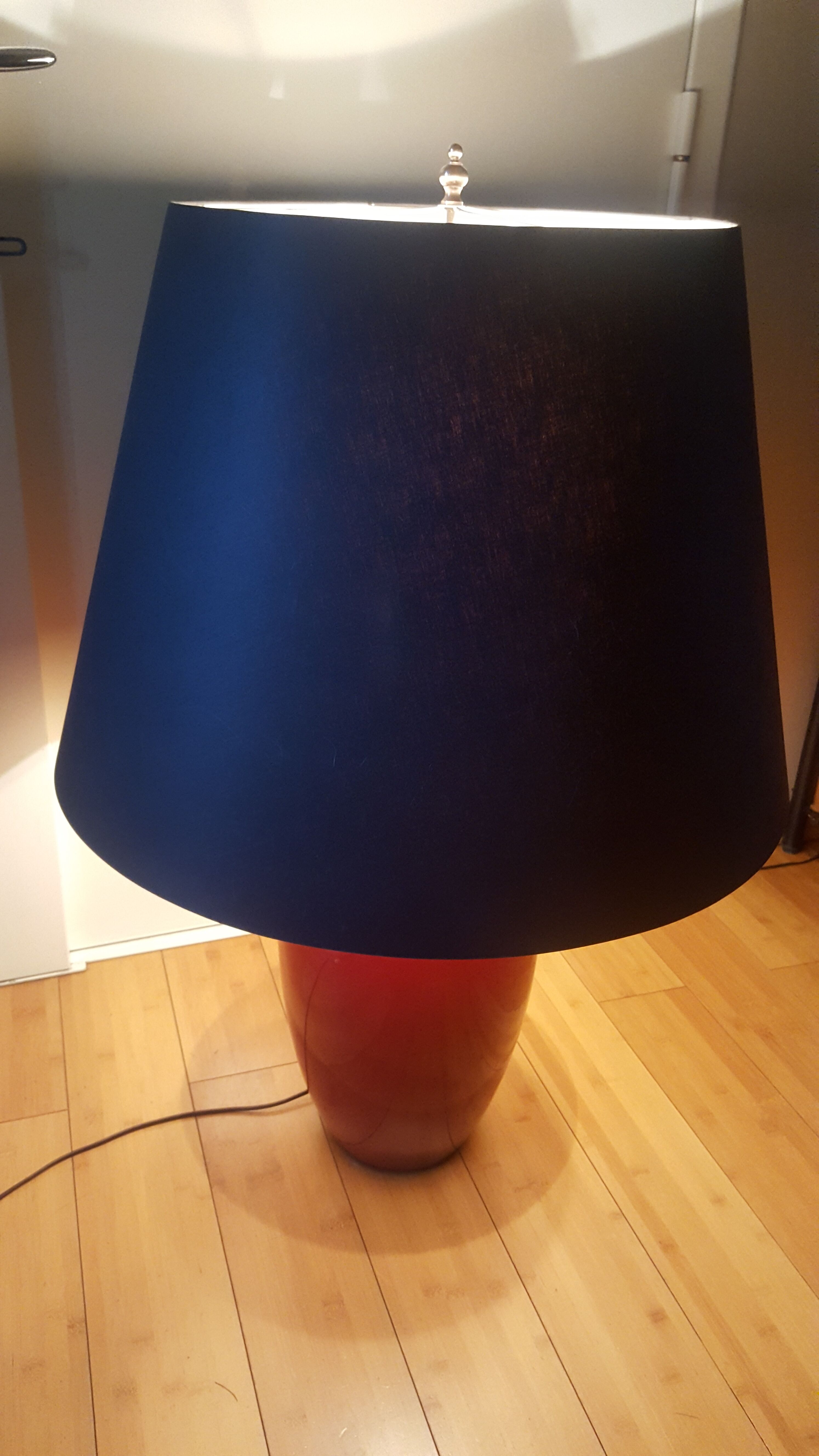 Lampadaire en céramique avec abat jour , Jacques Molin