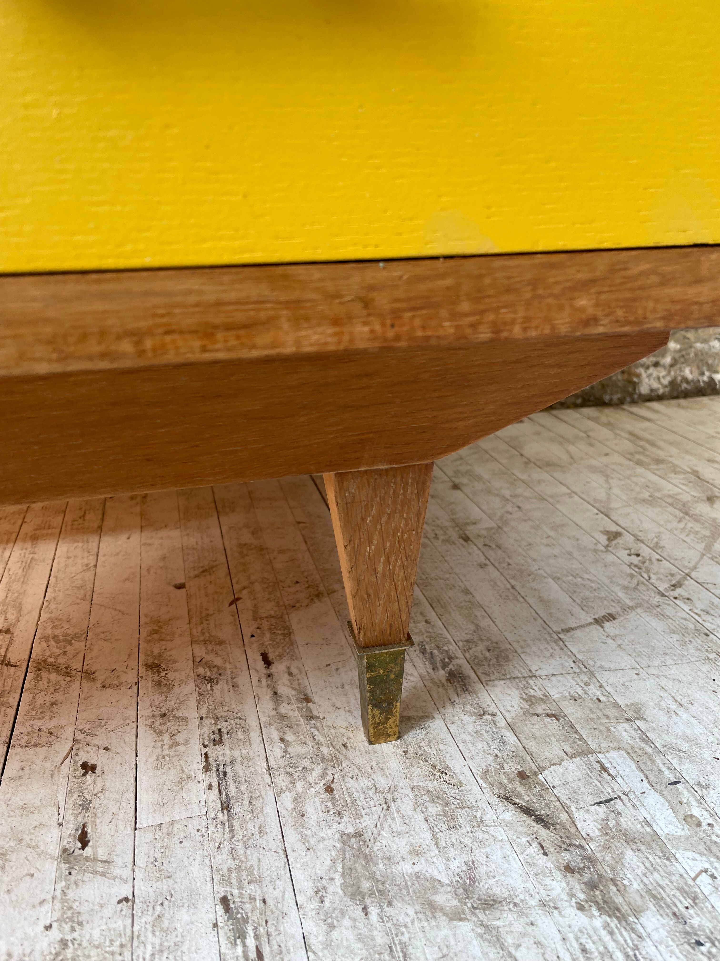 Furniture chest of drawers two-tone 60s