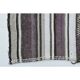 1970s Vintage Turkish Oushak Handmade Wool Cotton Purple Runner Rug 155x186