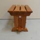 Vintage brutalist oak coffee table