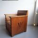 Paire de fauteuils bois et cannage