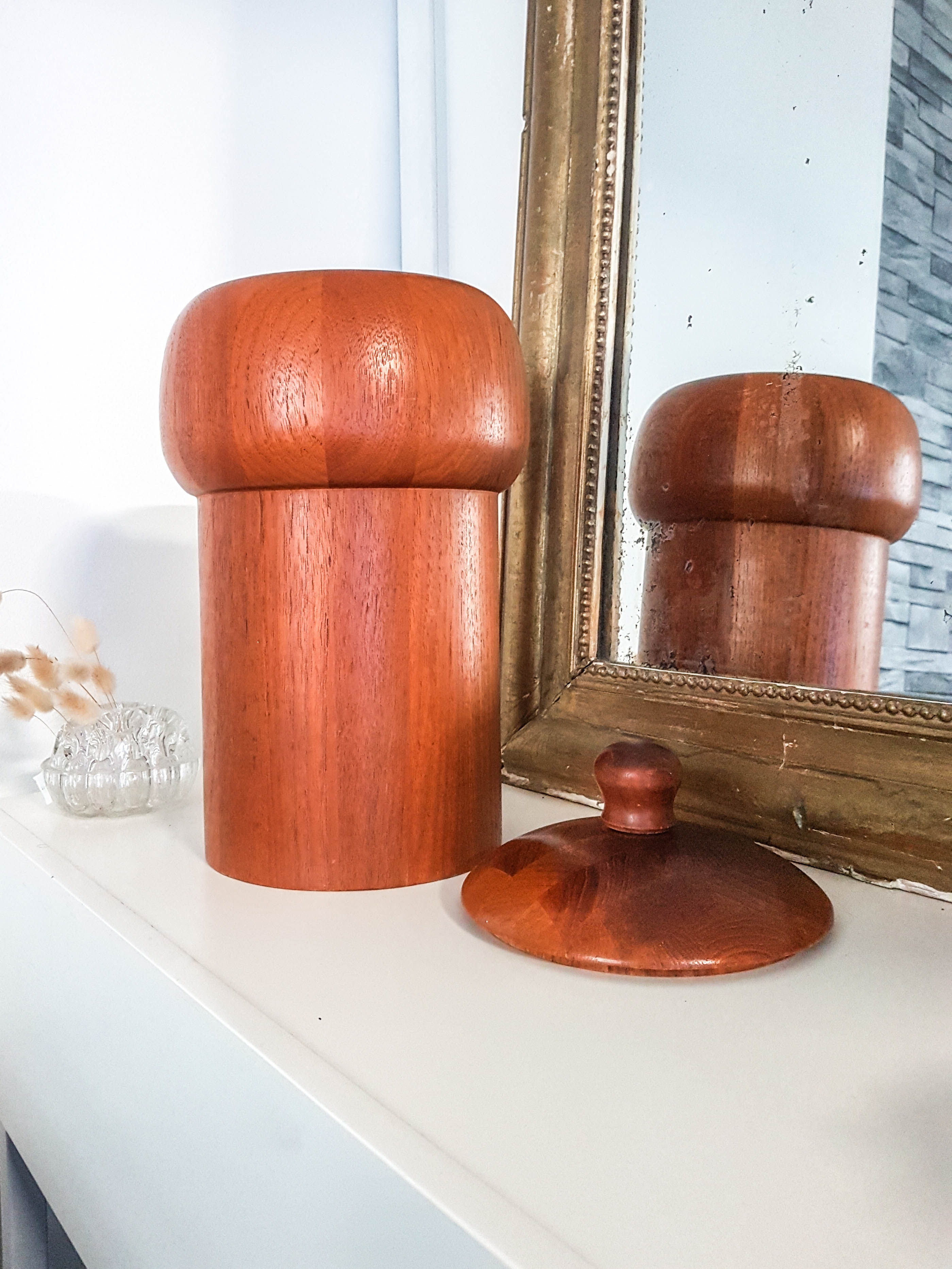 Danish Scandinavian ice bucket in Digsmed teak