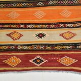 6x11 Turkish Vintage Kilim Rug, 186x342Cm