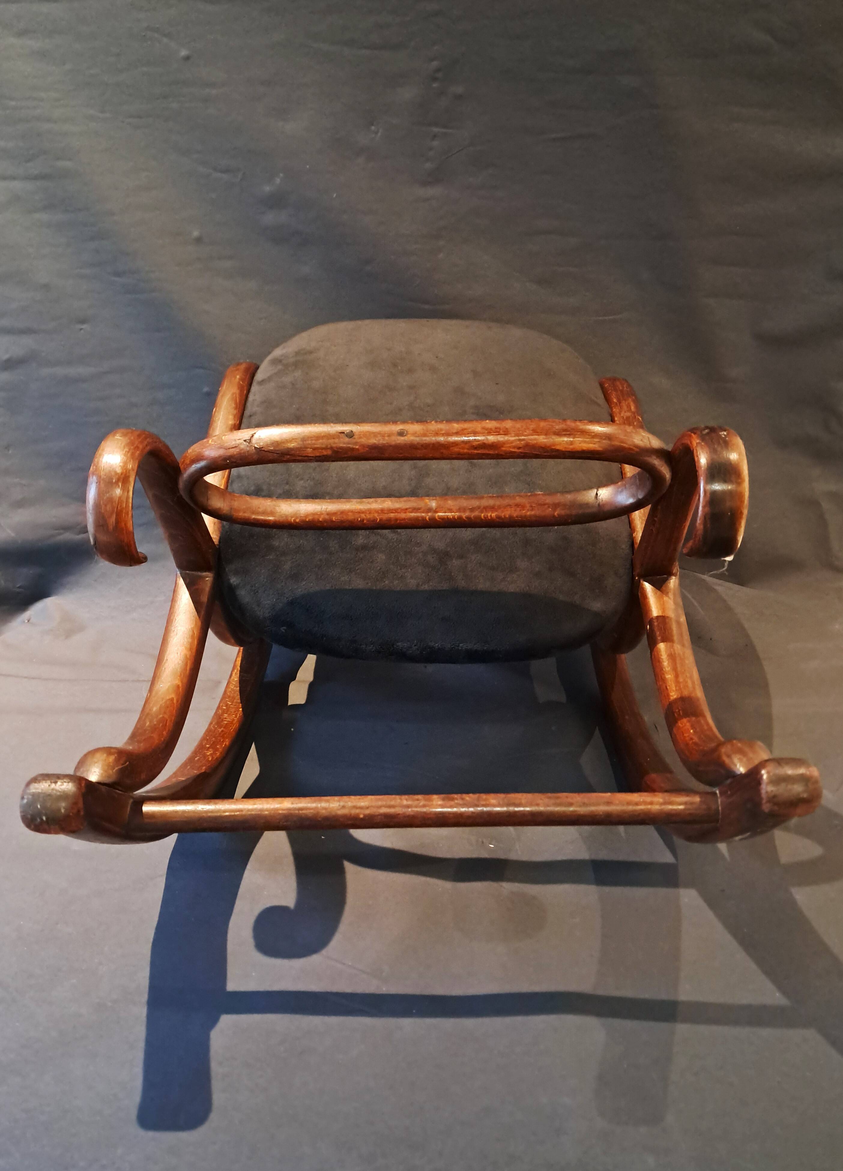 Art Nouveau Bentwood Footstool