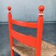 Austrian Folk Art Rush Side Chair, 1970s