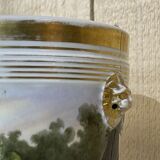 Cache pot Napoleon III late nineteenth porcelain