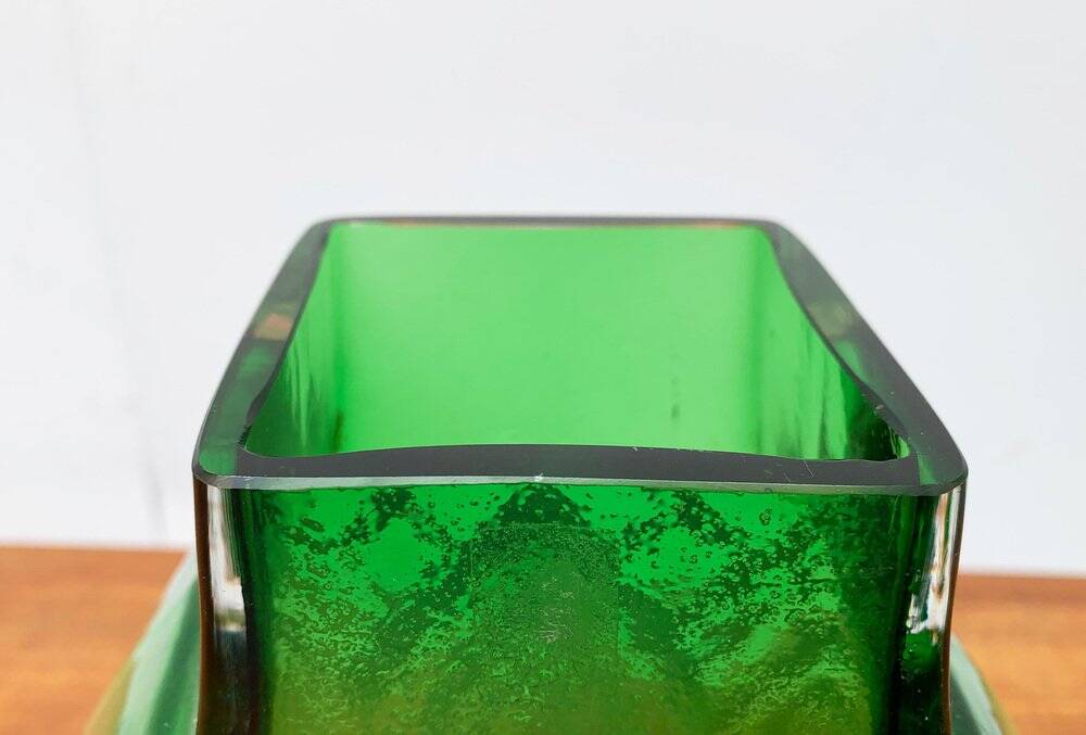 Vintage Finnish glass vase by Kaj Blomqvist for Kumela