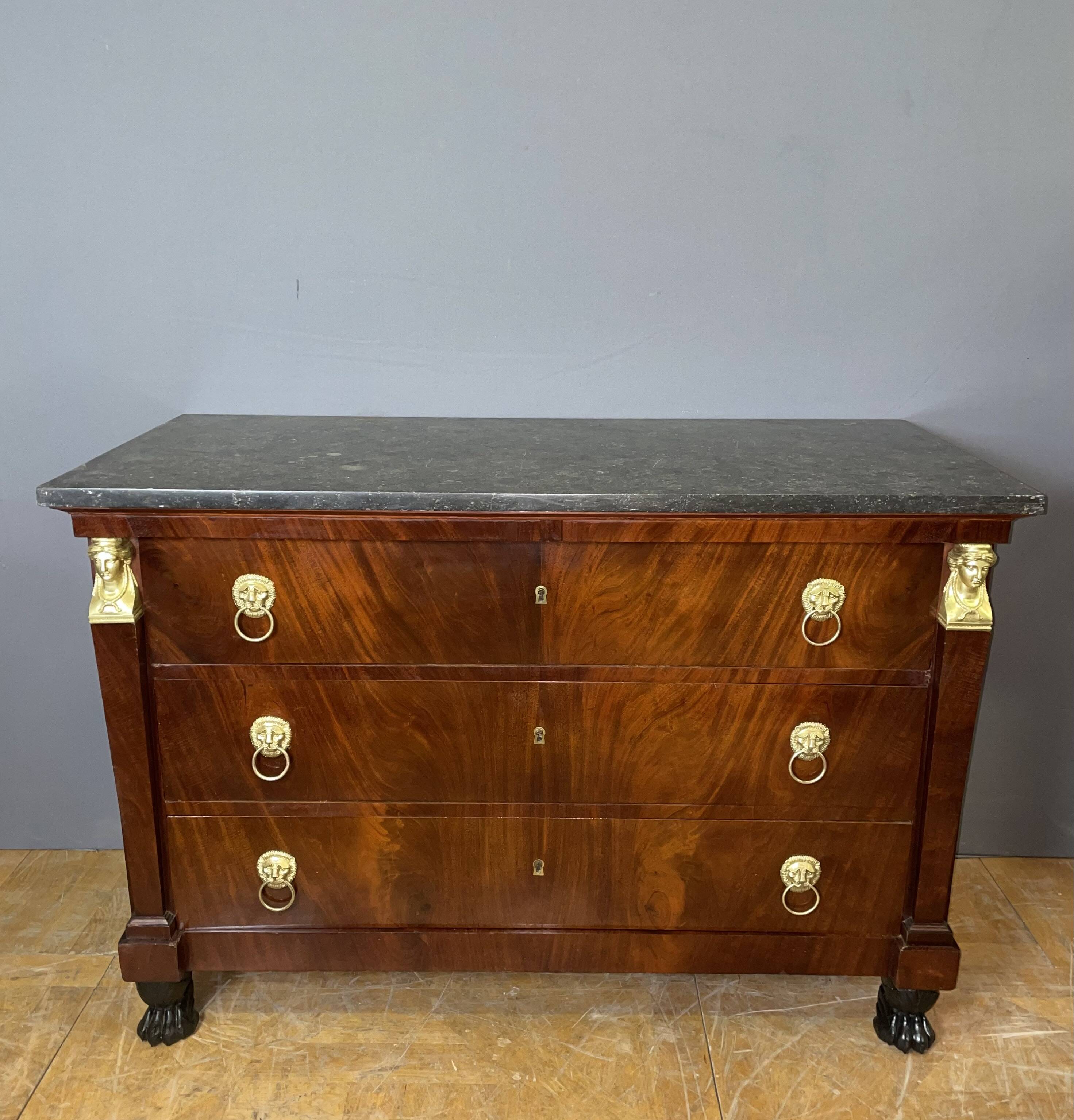 Empire Period Mahogany Chest of Drawers