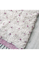Berber carpet Blessed Ouarain with pink dots fushia and white