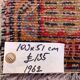 Small Vintage Turkish Rug 103x51 cm, Short Runner, Tribal, Shabby Chic