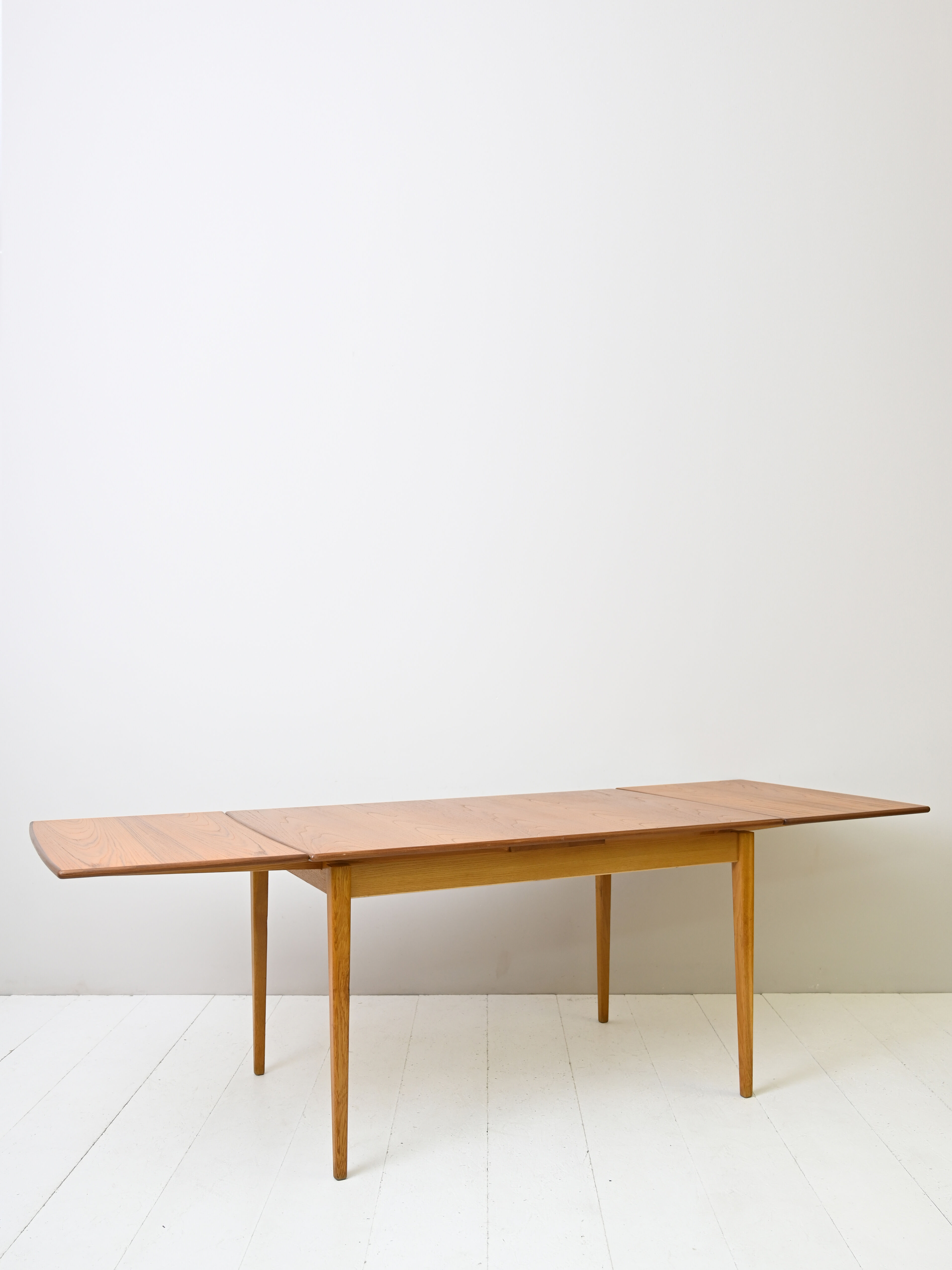1960s Scandinavian rectangular extendable teak table