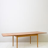 1960s Scandinavian rectangular extendable teak table