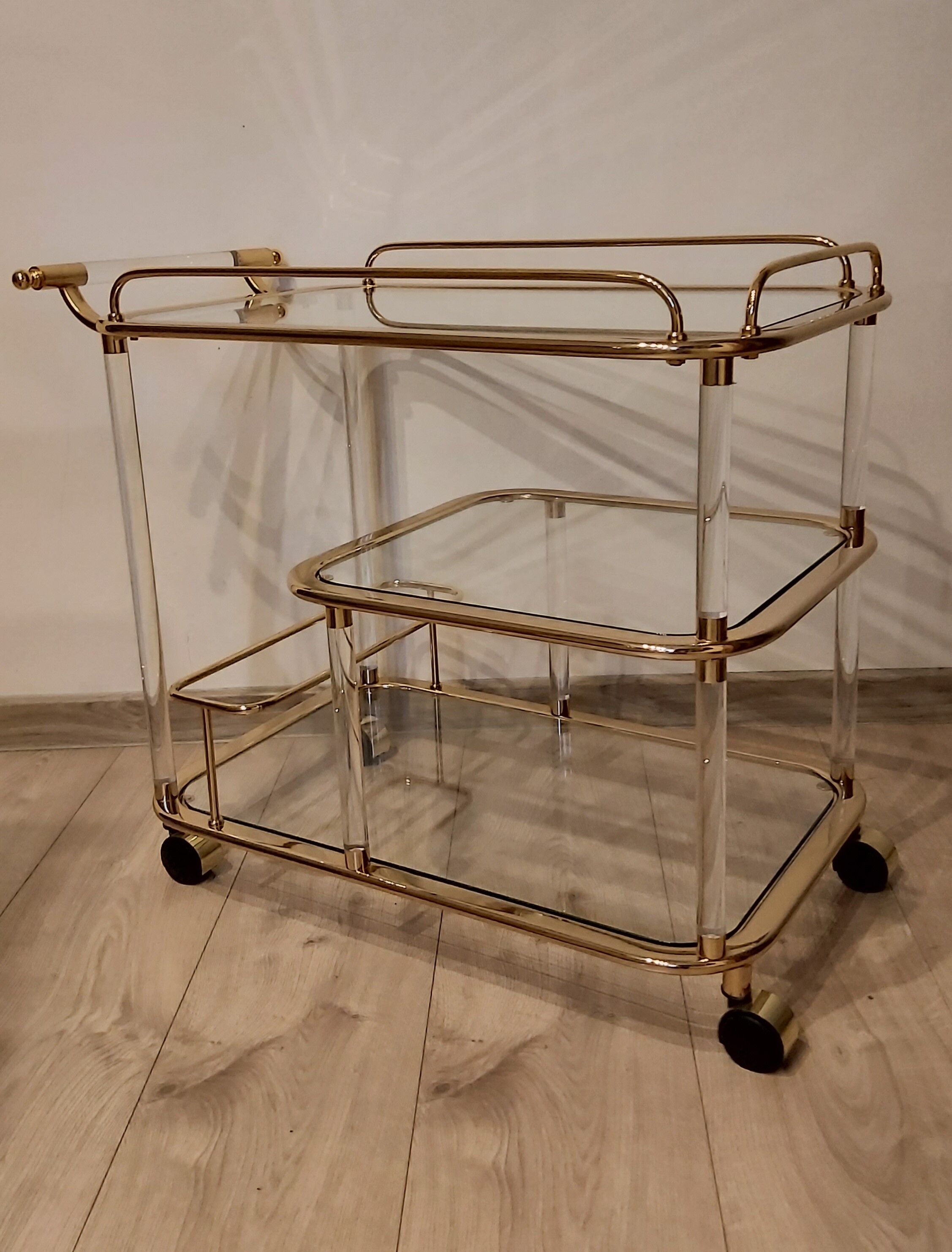 Bar cart, designed by F. Orsenigo, Orsenigo, Italy, 1980s