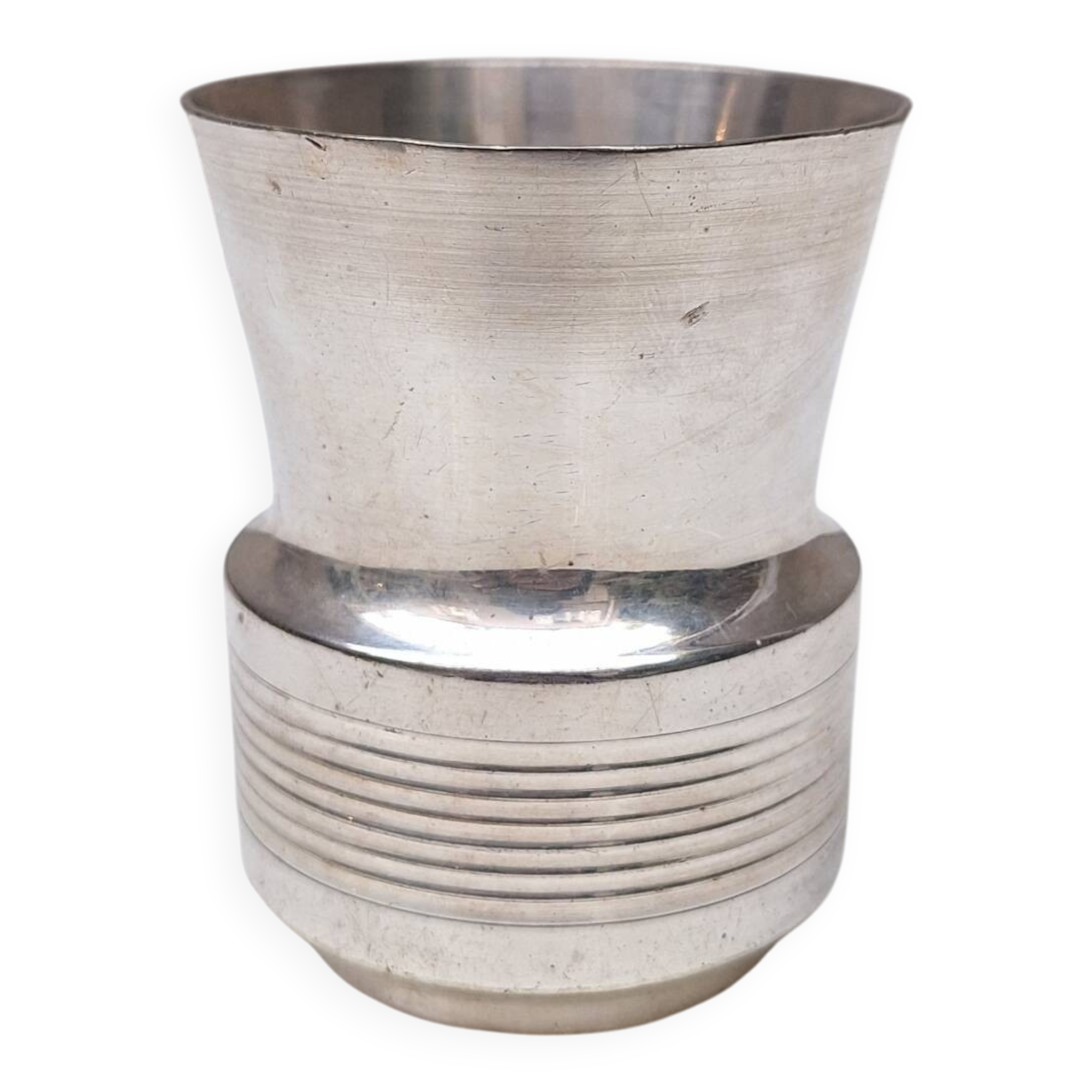 Silver-plated metal cup