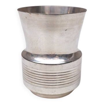 Timbale en métal argenté