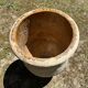 Ancient terracotta pottery jar from the 19th century.