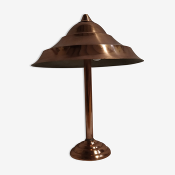 Red copper table lamp 1920/30's
