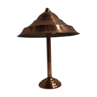 Red copper table lamp 1920/30's