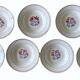 7 antique deep plates in Saint-Amand earthenware (Nord)