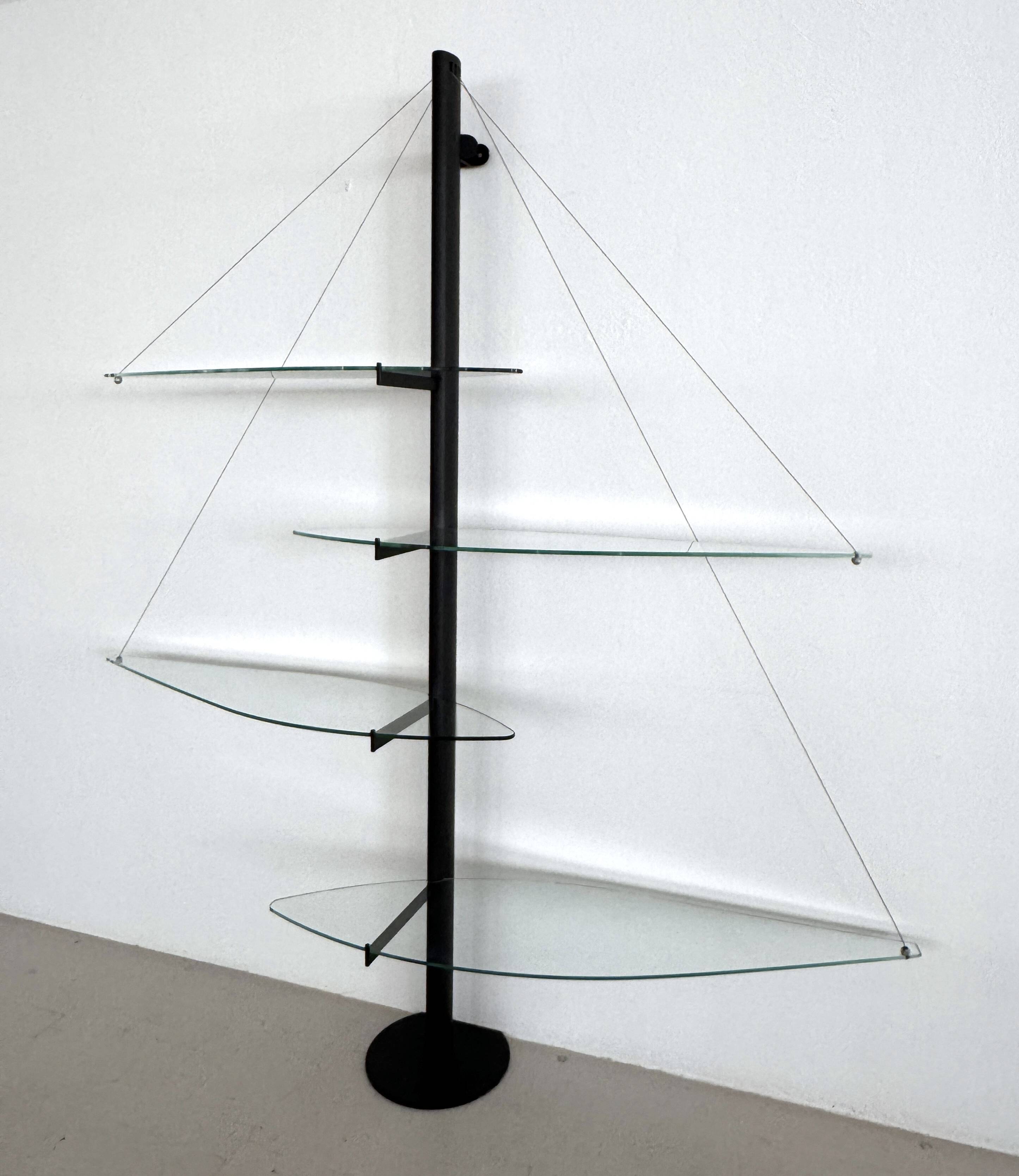 Italian Vintage Shelf Fiordiluna by Tobia Scarpa for Goppion, 1950s