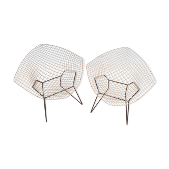 Set of 2  Diamond Chairs by Harry Bertoia for Knoll