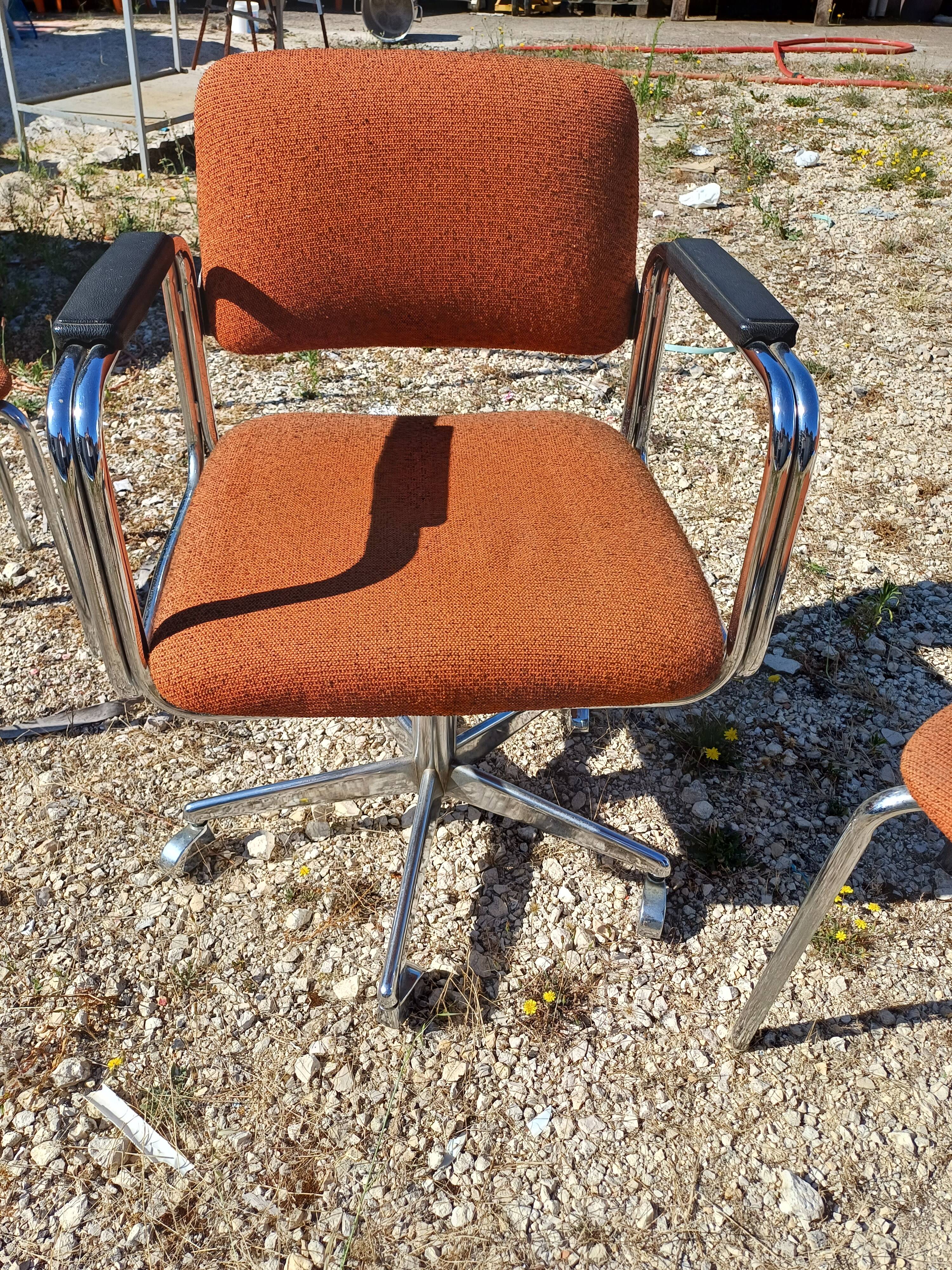 Armchair and 2 vintage chairs eurosit