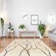Modern Moroccan carpet white