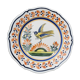 Assiette décorative en faïence, décor d'oiseau, Henriot de Quimper, Ile de Bréhat