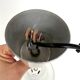 Holophane suspension en verre rv2 prismopal 1972  ø 24 cm