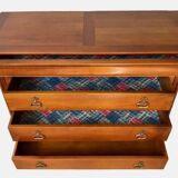 Louis Philippe 4-drawer chest of drawers in cherry wood