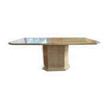 Travertine dining table