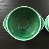 Lot 2 bowls emerald green
