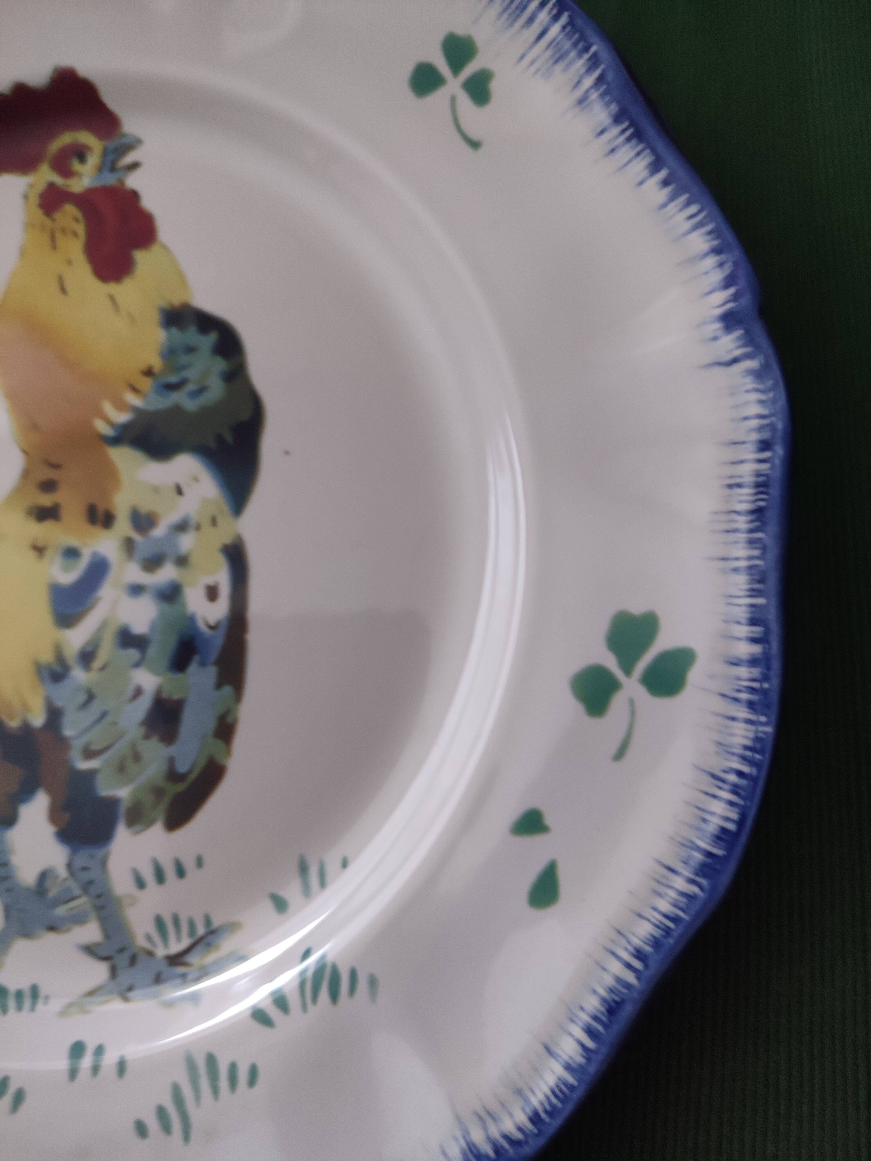 Plate the roosters Lunéville