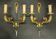 Pair of large Restoration style wall sconces from Lucien GAU - bronze