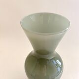 Opaline gray green vase