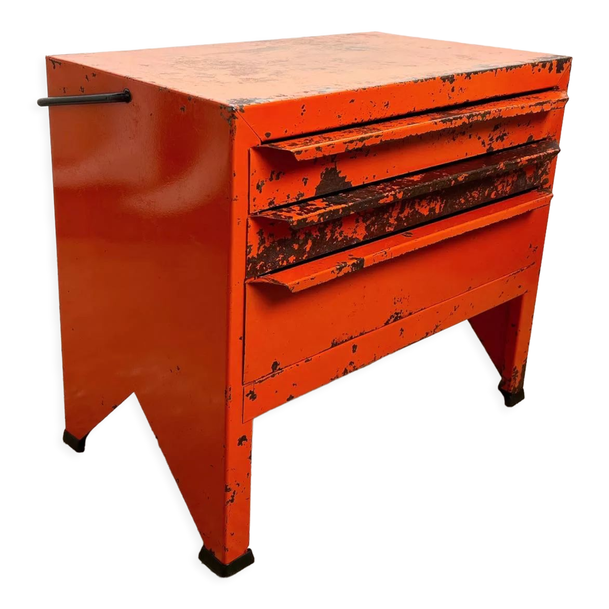 Tool box - workshop maid - vintage orange