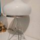 Lampe design opaline 1980