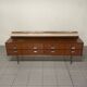 Sideboard anni '50 in legno e mensola in marmo