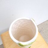 Francesco Guarino owl vase in slip ceramic