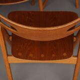 Chaises CH29 Sawbuck par Hans Wegner pour Carl Hansen & Son. Lot de 4