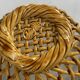 Pichon Uzès handmade ceramic basket – Yellow ochre openwork basket