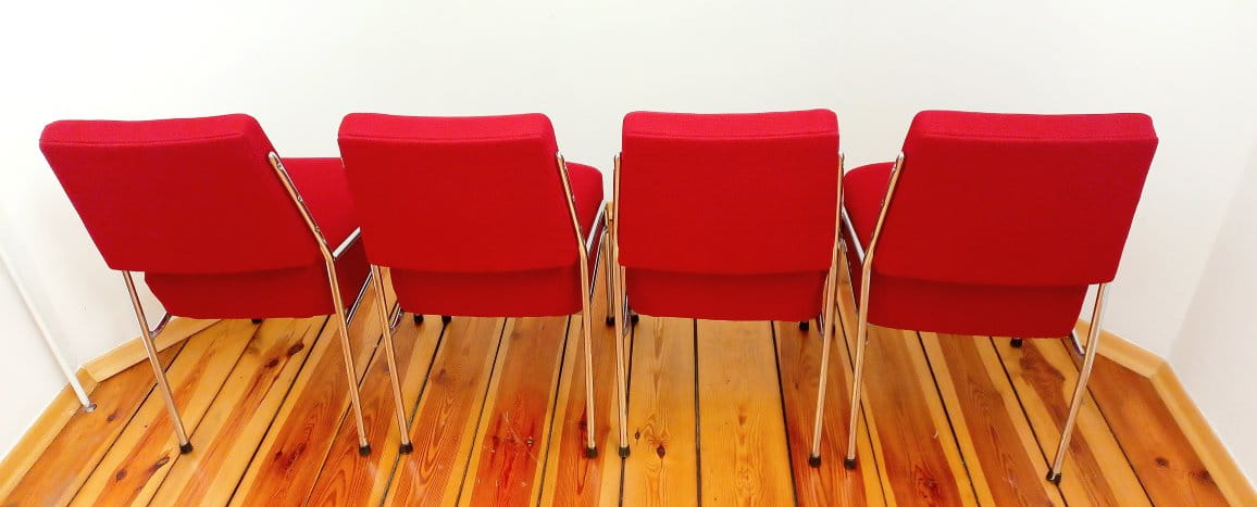 A set of four chairs designed by Hynek Gottwald, Czechoslovakia, Bauhaus