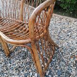 Pair of bamboo sofas