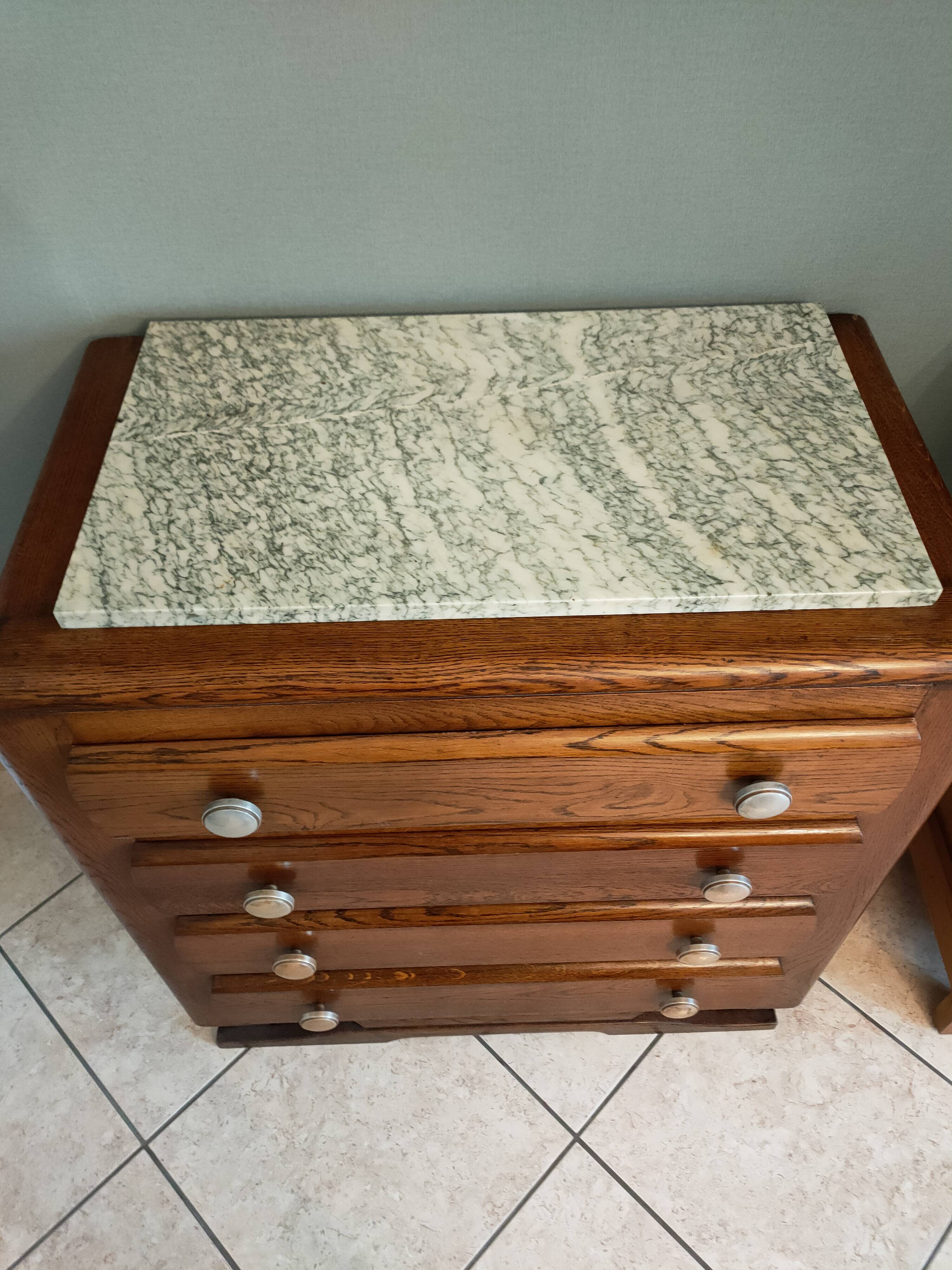40-50s chest of drawers in solid oak