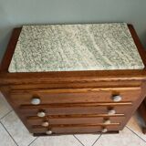 40-50s chest of drawers in solid oak