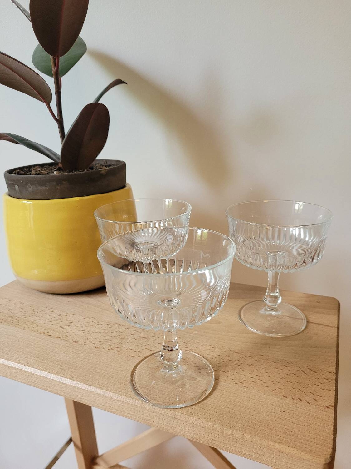 Three cocktail glasses Château de VMC Reims France
