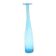 Vintage handblown blue bubble glass bottle vase
