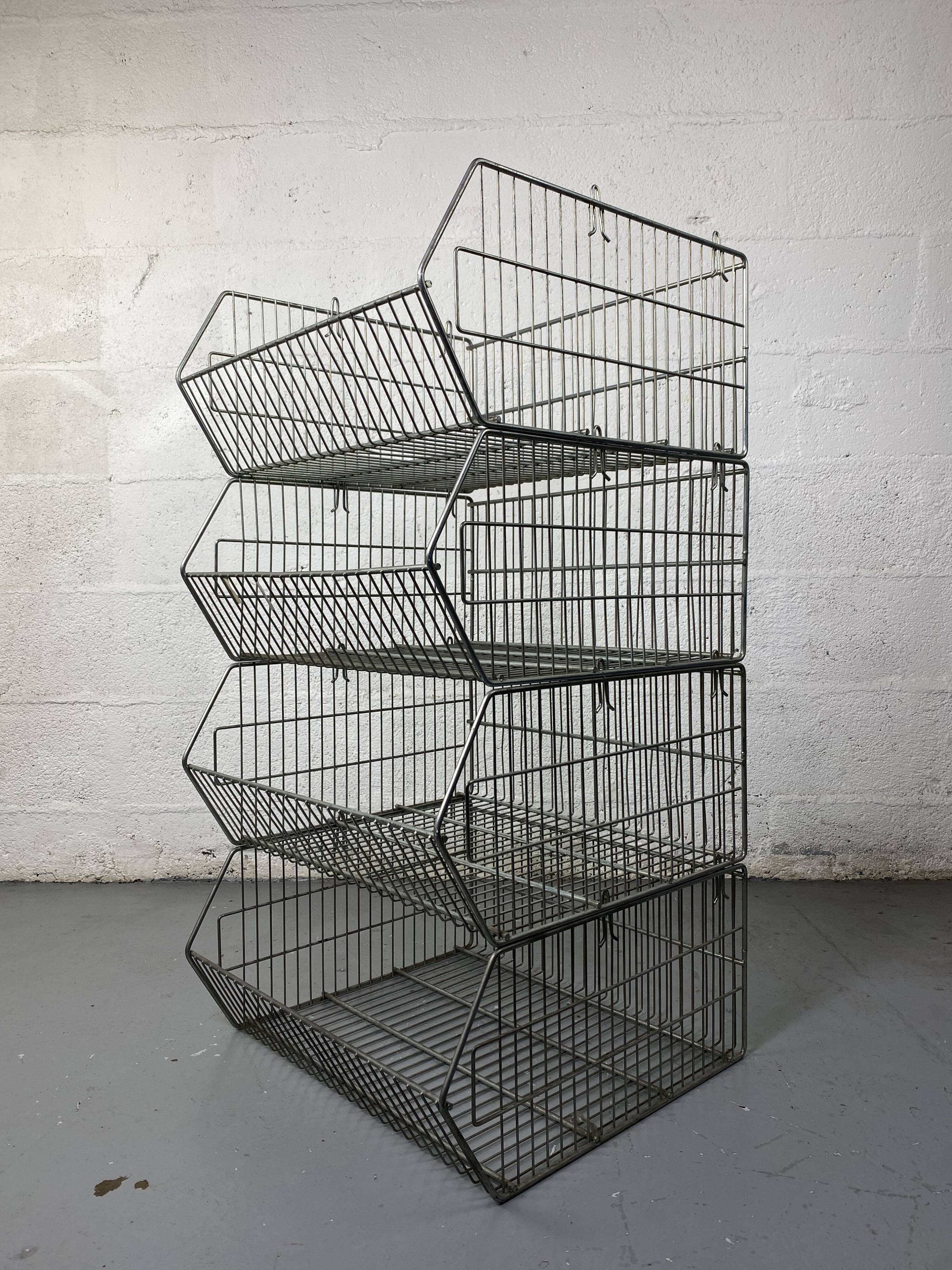 Modular industrial wire shelves