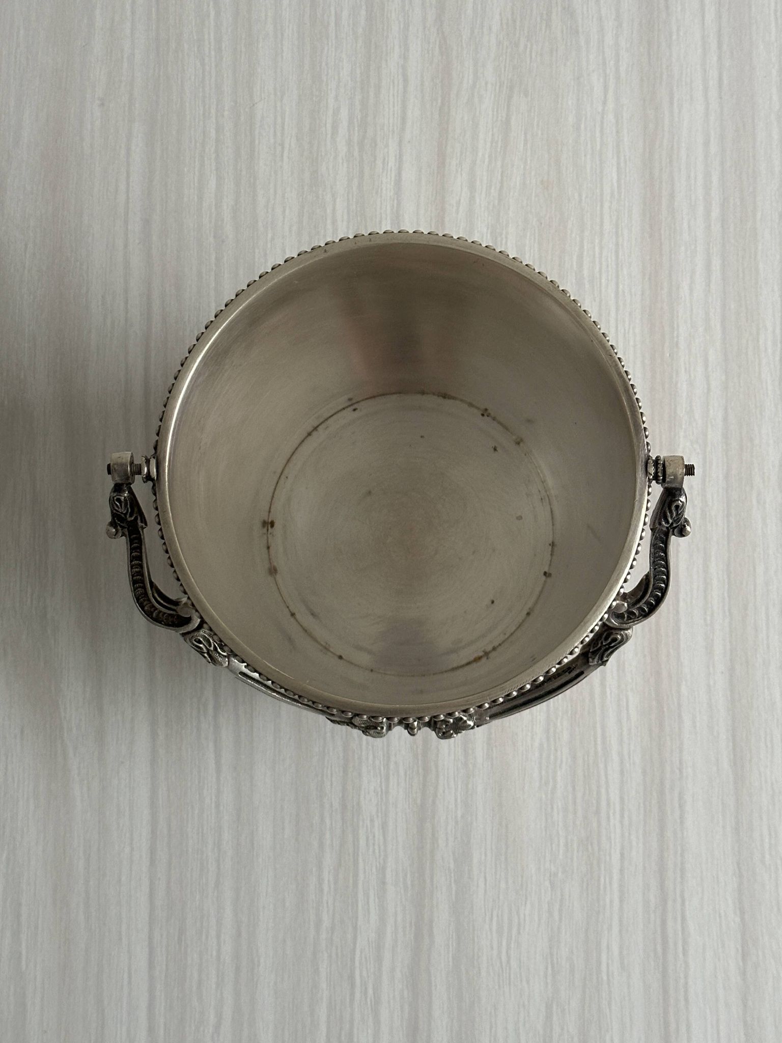 petit seau à glace métal argenté